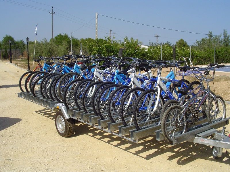 Fahrradanhänger für 15 Fahrräder | EU-zugelassen