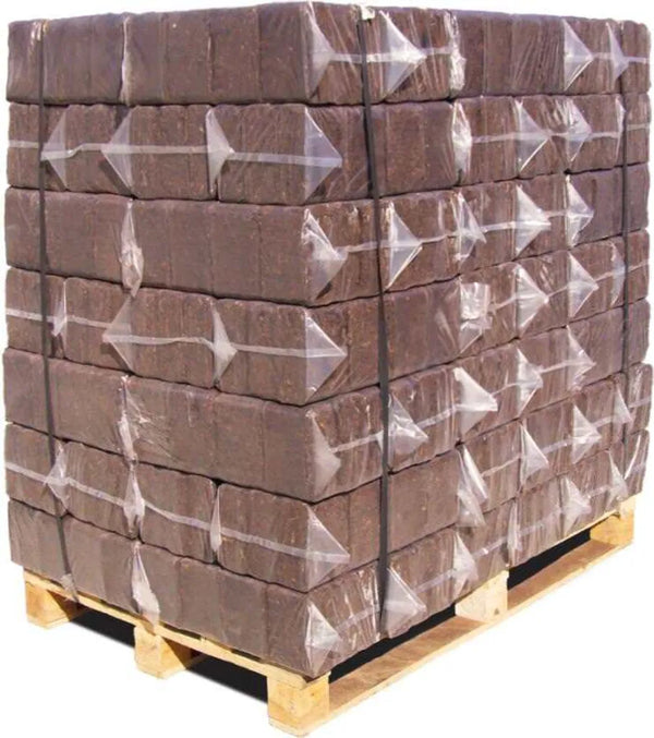Rekord Braunkohlebriketts 10 kg – 900 kg Palette (90 × 10 kg)