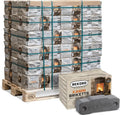 Rekord Braunkohlebriketts 10 kg – 900 kg Palette (90 × 10 kg)