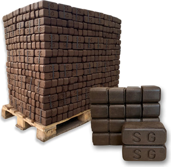 Feuerpracht Premium Torfbriketts 960 kg Palette – Kamin & Ofen | Hergestellt in Ostfriesland